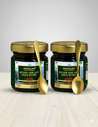 PACK OF 2 ALVISTA LABS KESAR SHILAJIT GOLD RESIN ( Each of 25gm)