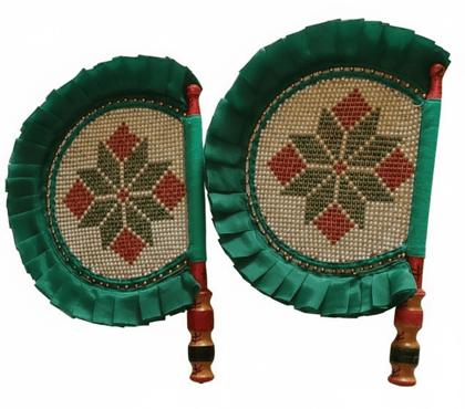 Green Handmade Fan