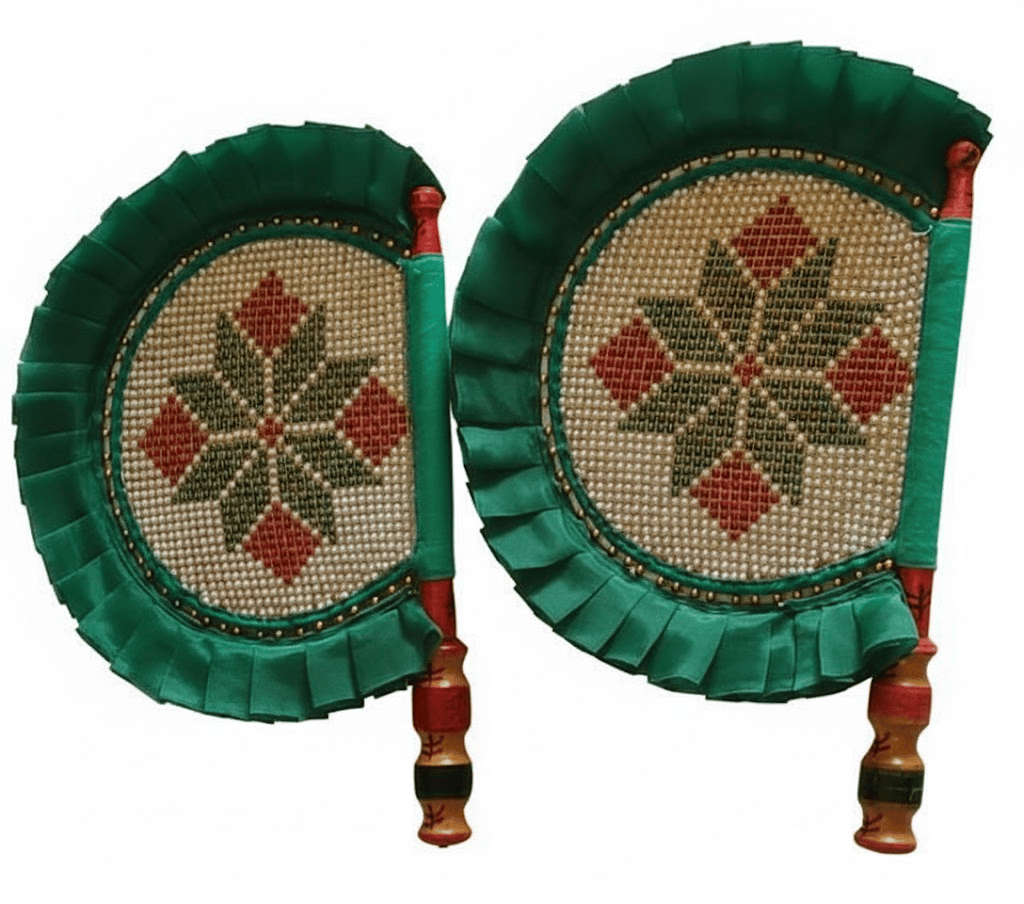 Green Handmade Fan