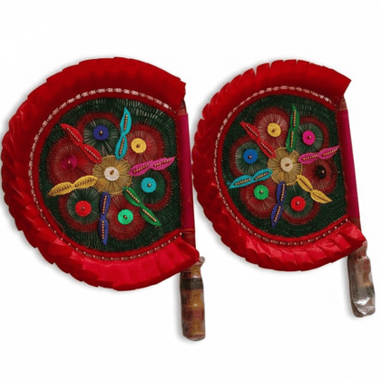 Red Handmade Fan