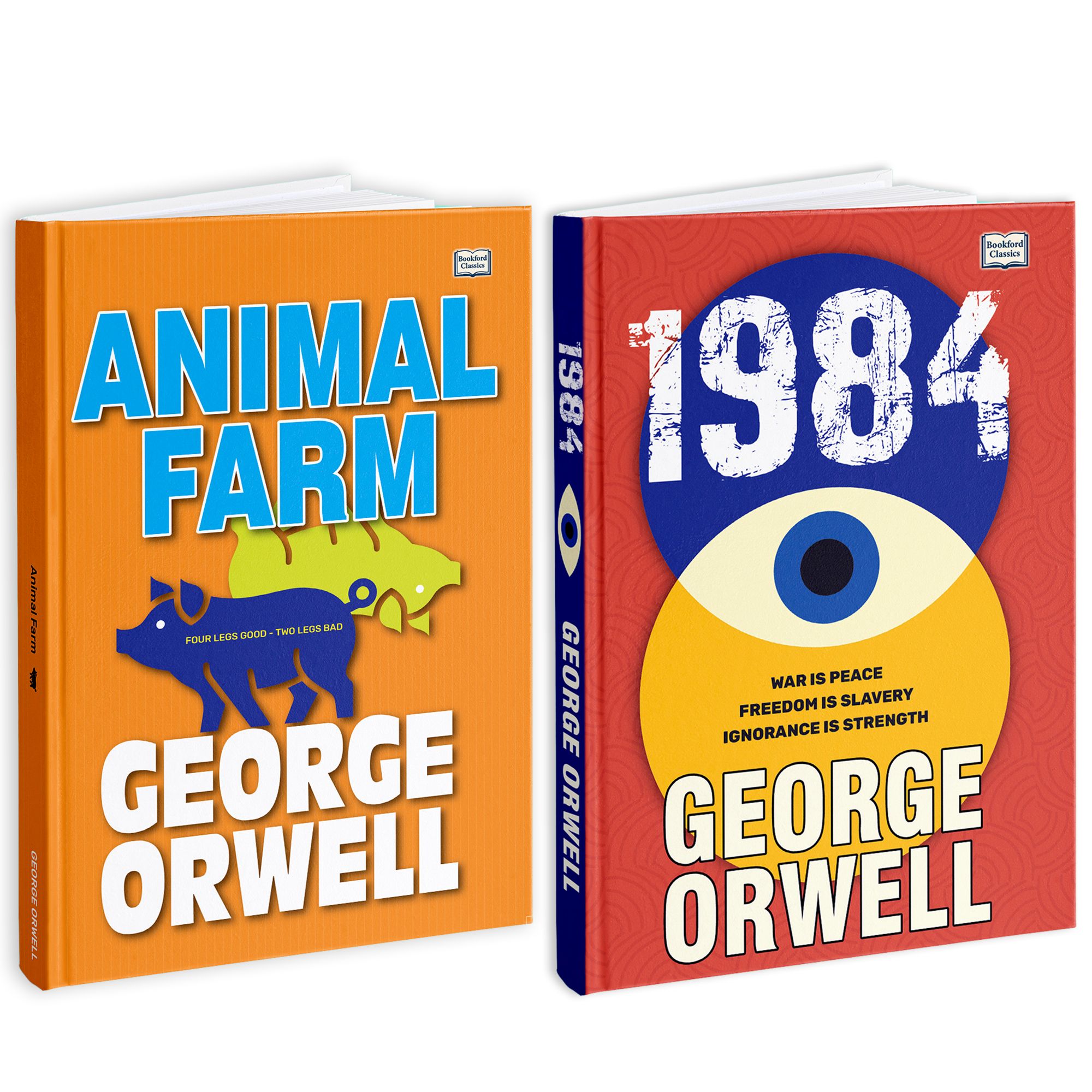 1984 and Animal Farm Set of 2 - George Orwell Classic – Paperback Edition