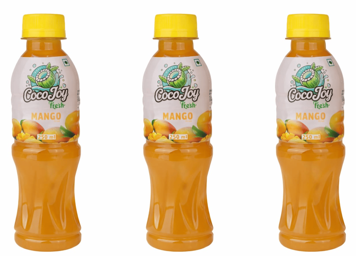 ICY Basil Mango Drink with Basil Seeds, 250ml - Exotic & Refreshing (Combo Pack of 3)