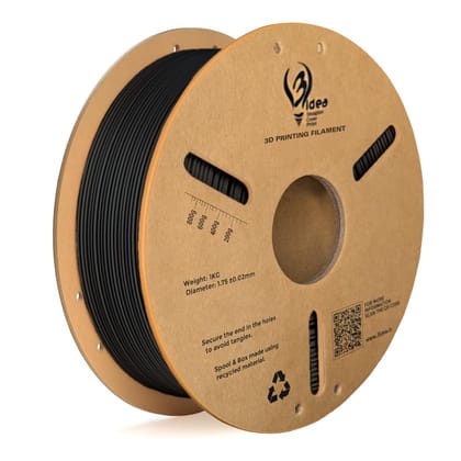 3Idea Hyper ABS+ HS 3D Printer Filament 1.75mm, Black, Net Weight - 1KG – High Toughness ABS+,High Speed Printing, High Strength, Low Warping, ±0.02mm Precision