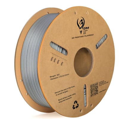 3idea Hyper ABS+ HS High-Speed 3D Printer Filament, 1.75mm Silver, Net Weight - 1KG Spool – High Toughness, Strong Layer Adhesion, Low Warping, Pro Grade Print Quality, ±0.02mm Precision