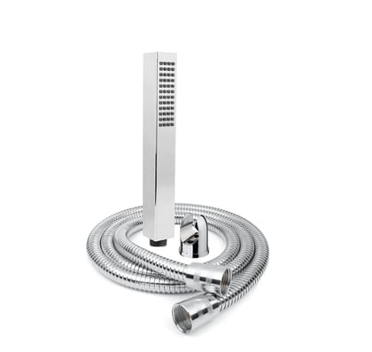 Hexa Abs Chrome Finish Hand Shower With 1.5 Meter 304- Grade Stainless Steel Hose&nbsp;Pipe&nbsp;&&nbsp;Hook