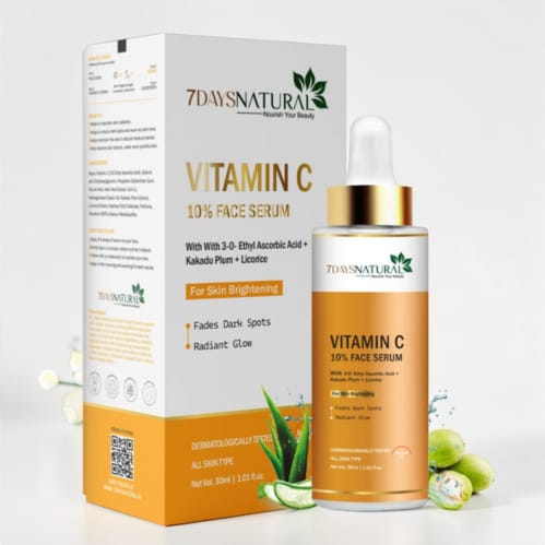 Advanced 10% Vitamin C Face Serum for Men & Women (Pack of 1) – Glow Boosting & Skin Brightening Formula with Hyaluronic Acid for All Skin Types