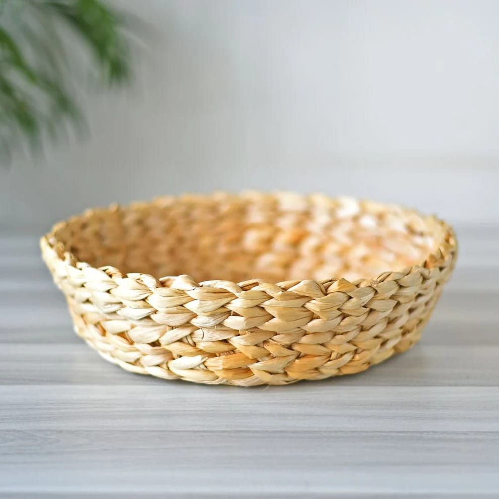 Handwoven Sabai Grass Storage Basket