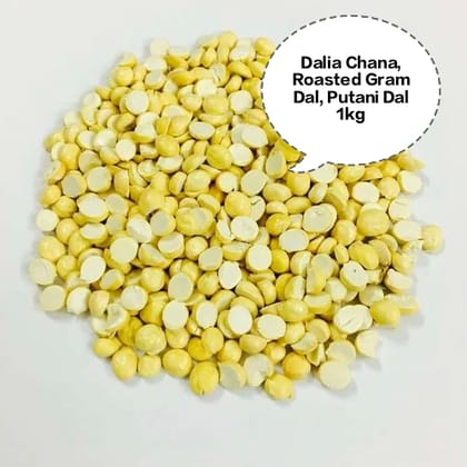 Roasted Chana Dal, Dalia Chana, Roasted Gram Dal, Putani Dal, Pottukadalai Dal 1kg