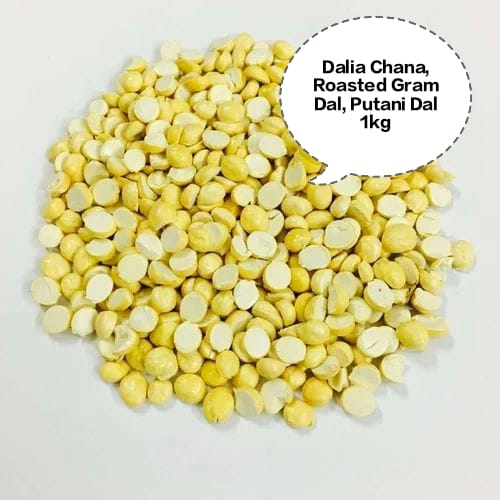 Roasted Chana Dal, Dalia Chana, Roasted Gram Dal, Putani Dal, Pottukadalai Dal 1kg