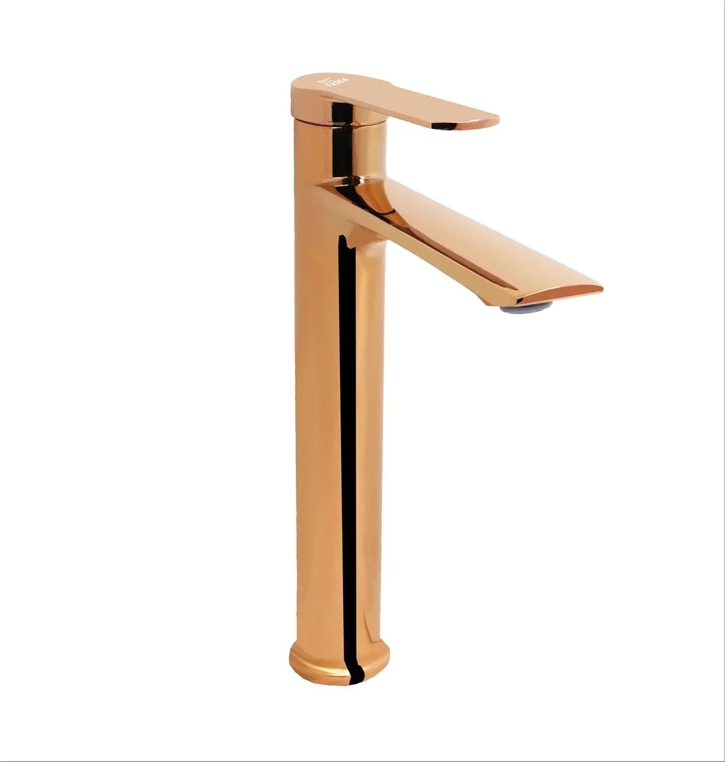 Olive Extended Body Brass Wash Basin Mixer Tap (Rose Gold)
