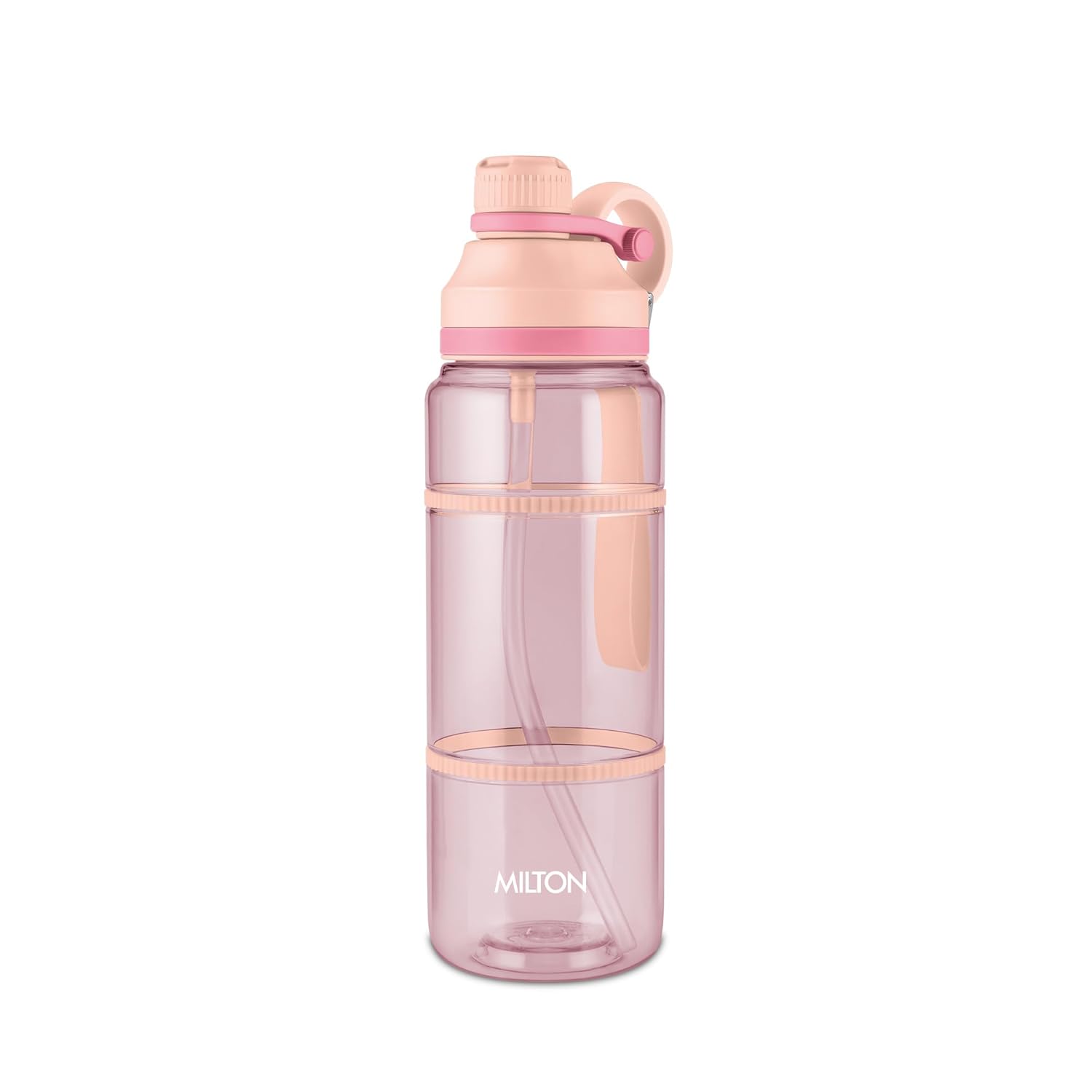 MILTON Fuel 1000 Sipper Water Bottle 1 Litre | BPA Free Plastic Water Bottle for Adults | 100% Leak Proof | Removable Straw | Gym Bottle | Sports & Office Use | 997ml
