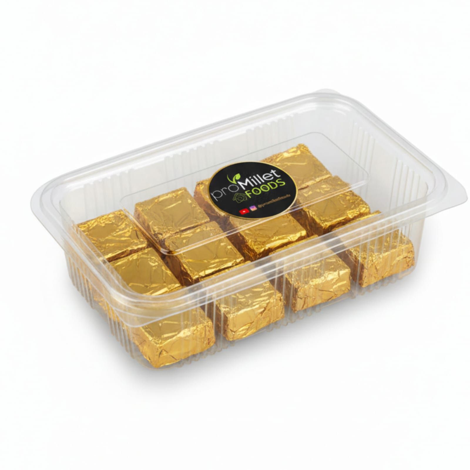 proMillet FOODS Millet Cubes, Gold Foil Wrapped, Pack of 12