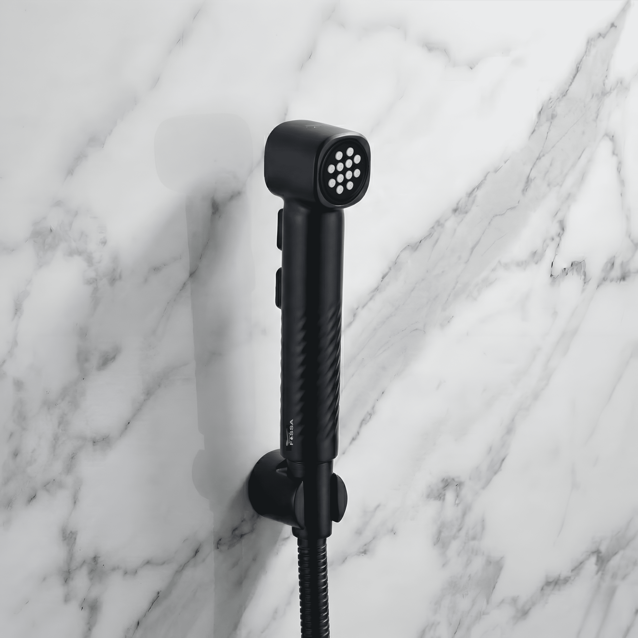 Pearl Black  ABS Health Faucet with 1 Meter 304-Grade SS Hose Pipe & Hook