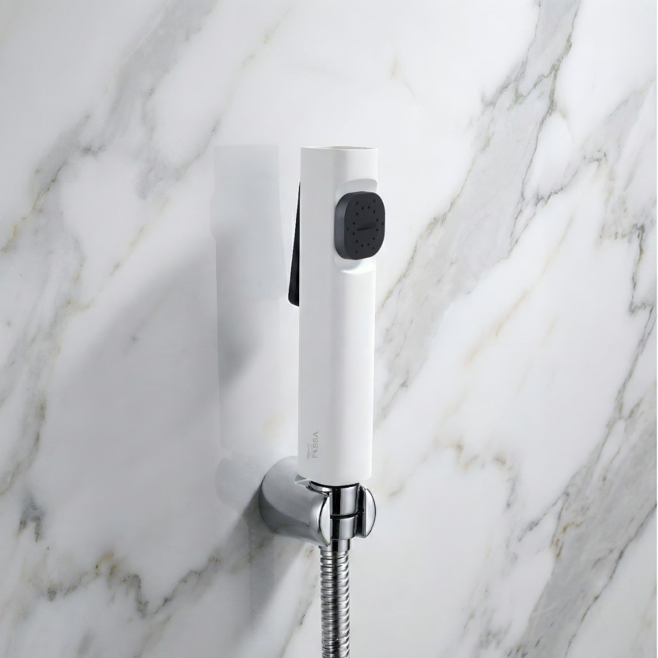 Erica White ABS Health Faucet with 1 Meter 304-Grade SS Hose Pipe & Hook