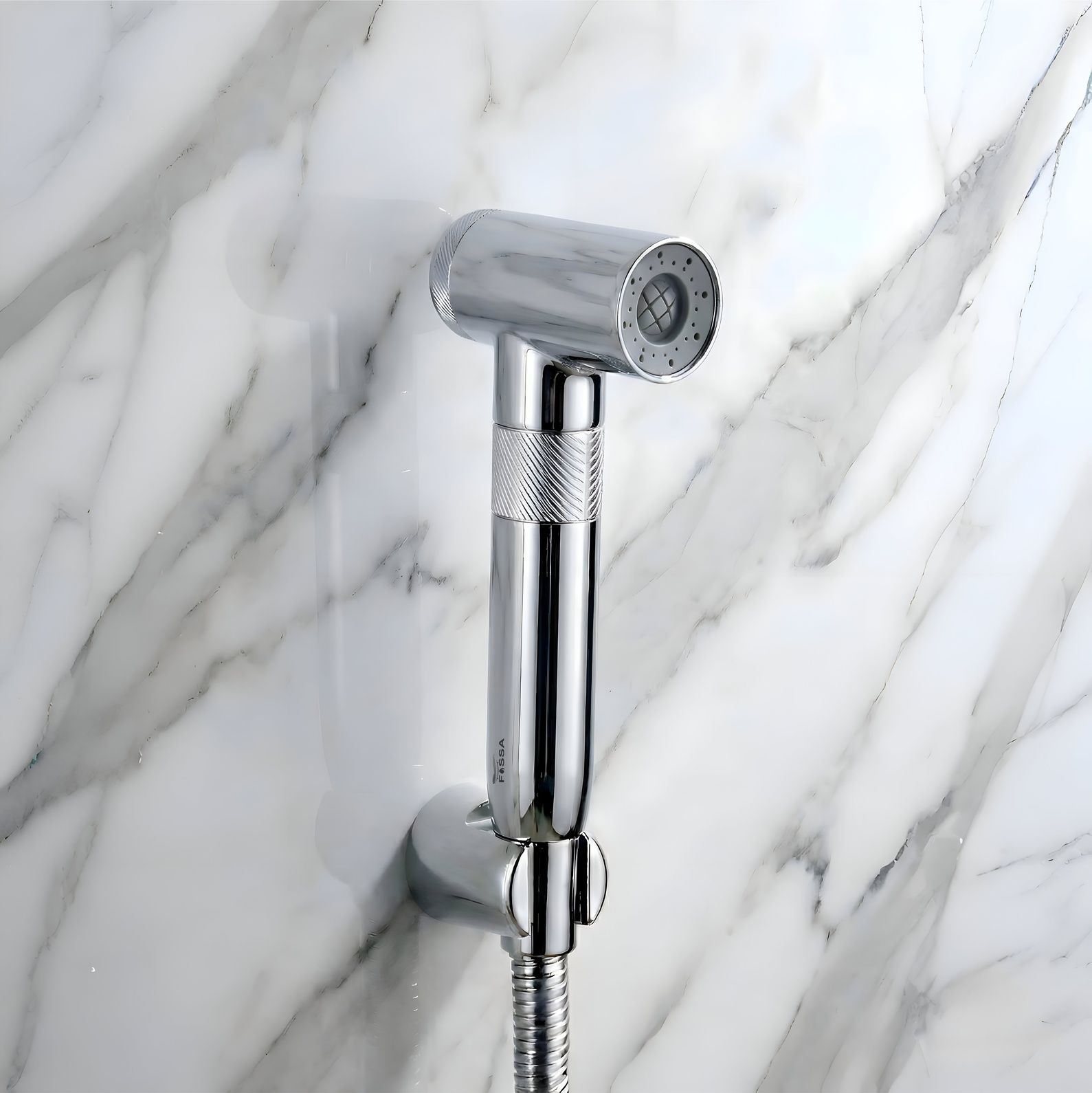 Magneto Silver ABS Health Faucet with 1 Meter 304-Grade SS Hose Pipe & Hook