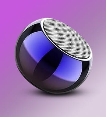 Bluetooth Speaker 4D Mini Electroplating Round Steel Speaker