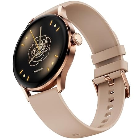 Fire-Boltt Glitz Women Smart Watch with 1.19” AMOLED Display, Bluetooth Calling, Rotating Crown, Always On Display, 1000 Nits Brightness, IP68 Waterproof (Sand Beige)
