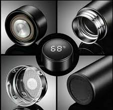 Temperature Smart Vacuum Insulated Thermos Water Bottle with LED Temperature Display Stainless Steel Perfect for Hot and Cold Drinks