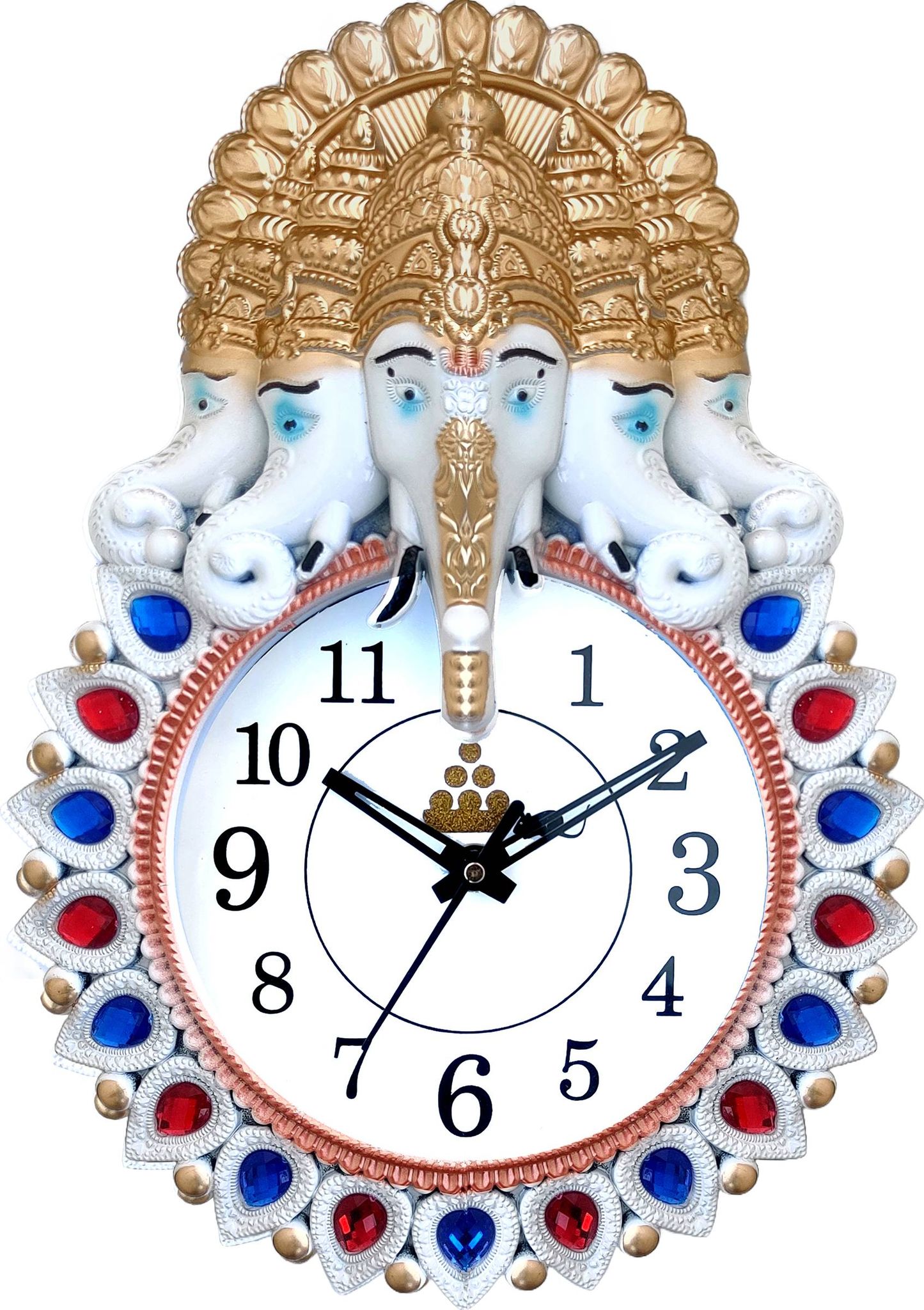 GrabKart Lord Ganesha Design Analog Wall Clock