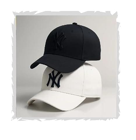 SELLORIA A Brand Adjustable Unisex Cap for Men and Women Free size Baseball Caps (Pack of 2) Black & White