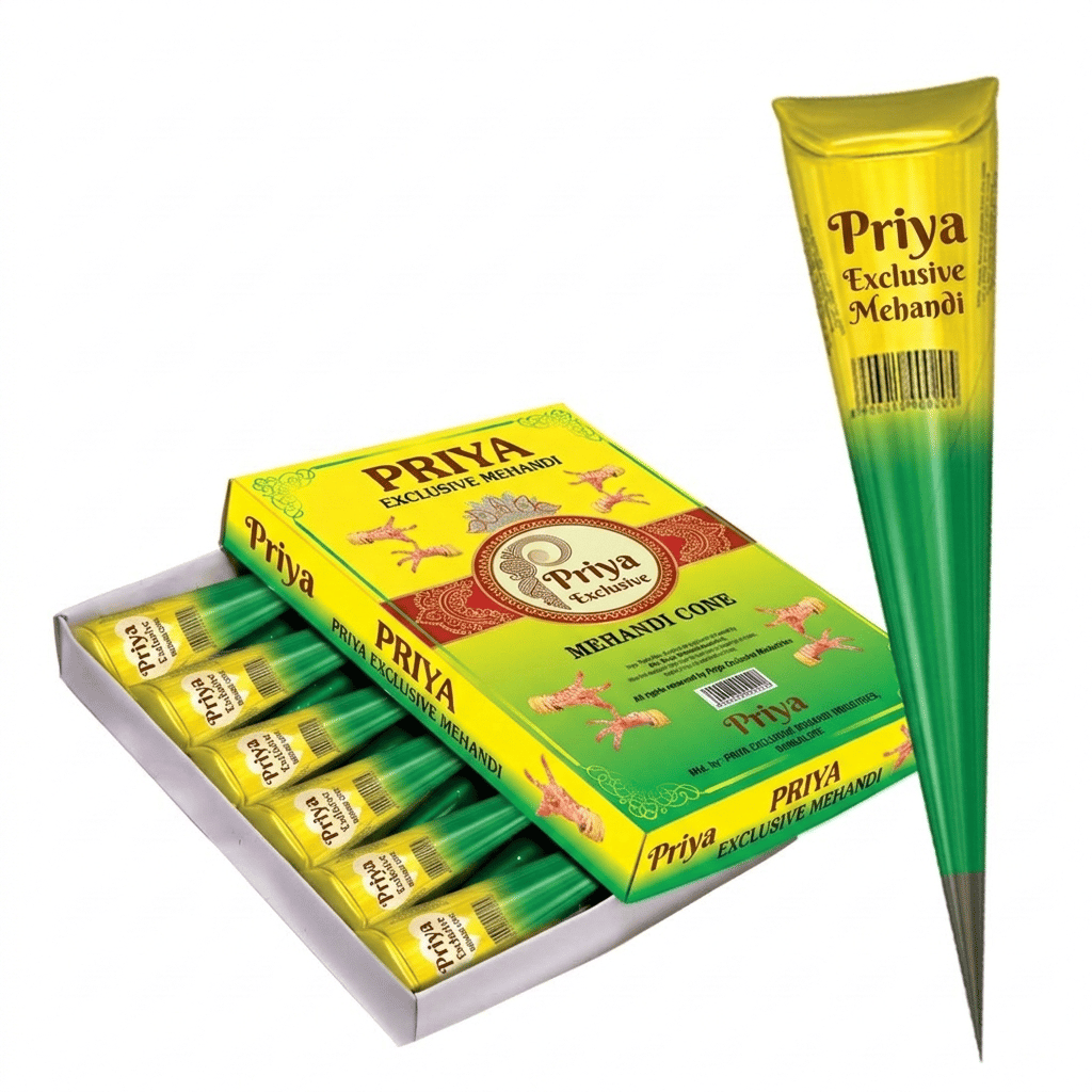 Priya Exclusive Mehandi Cone Box - Pack of 12