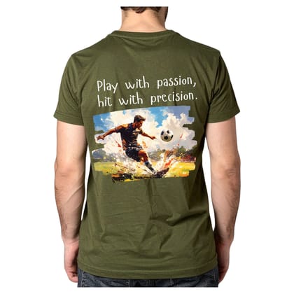 Trishoolin Sports Theme T-Shirt | Design 10410MB | Cotton Regular Fit | Crew Neck / Round Neck Half Sleeve | Pack of 1