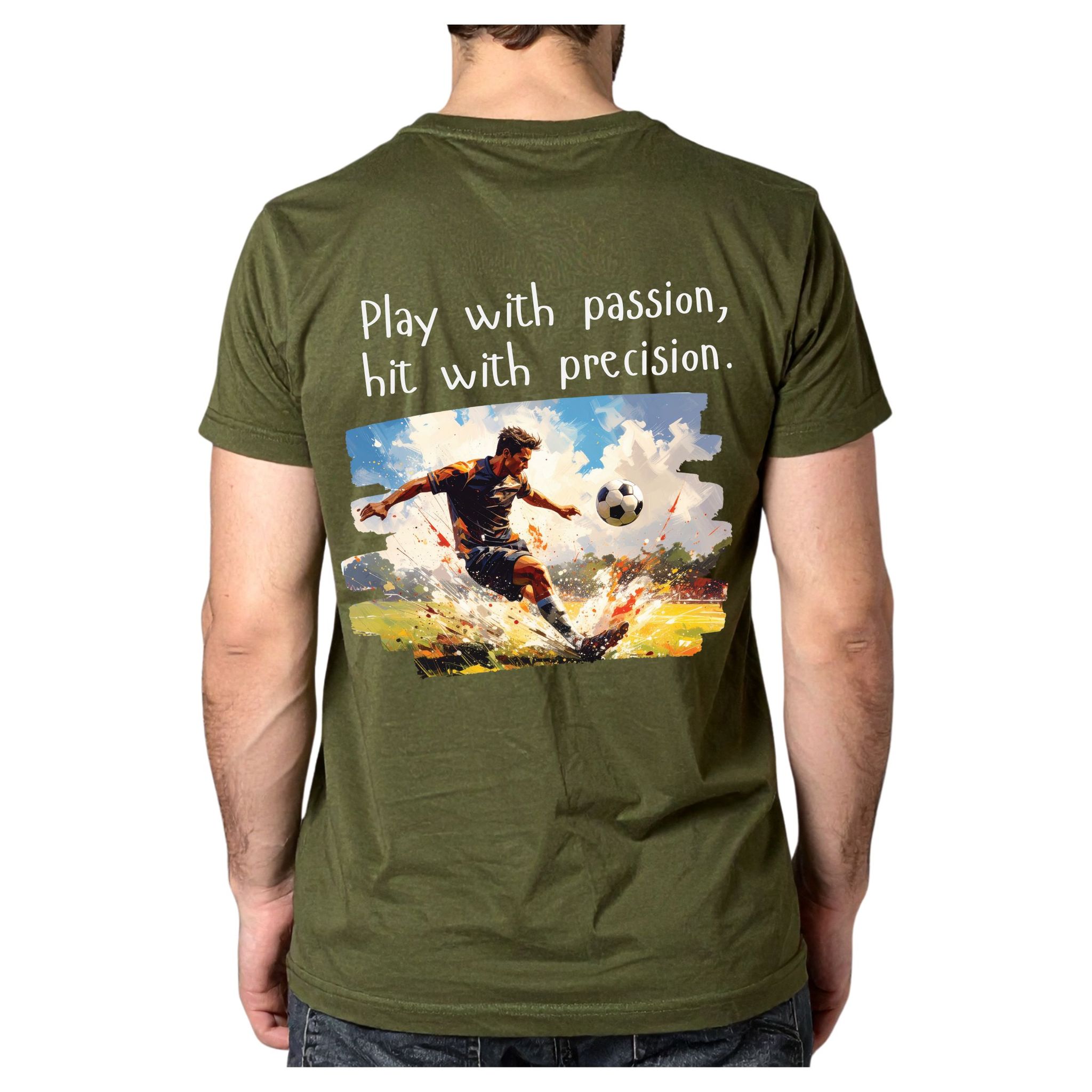 Trishoolin Sports Theme T-Shirt | Design 10410MB | Cotton Regular Fit | Crew Neck / Round Neck Half Sleeve | Pack of 1