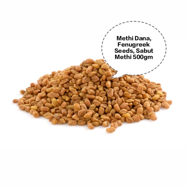 Methi Dana, Fenugreek Seeds, Sabut Methi, Methi Seeds, Whole Fenugreek 500gm