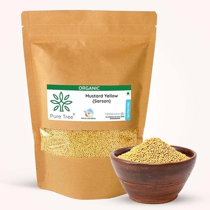 Yellow Mustard Seeds | 250 g | Rai Seeds Pili Sarson dana | Aromatic Kadugu Avalu | Sarso Seeds