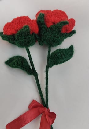 Bloom Craft Woolen Rose Duo