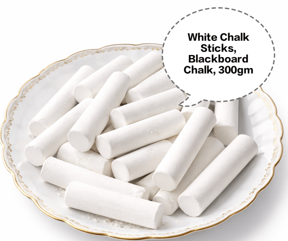 White Chalk Sticks, Blackboard Chalk, School Chalk Sticks, White Writing Chalk, Dustless Chalk Sticks 300gm