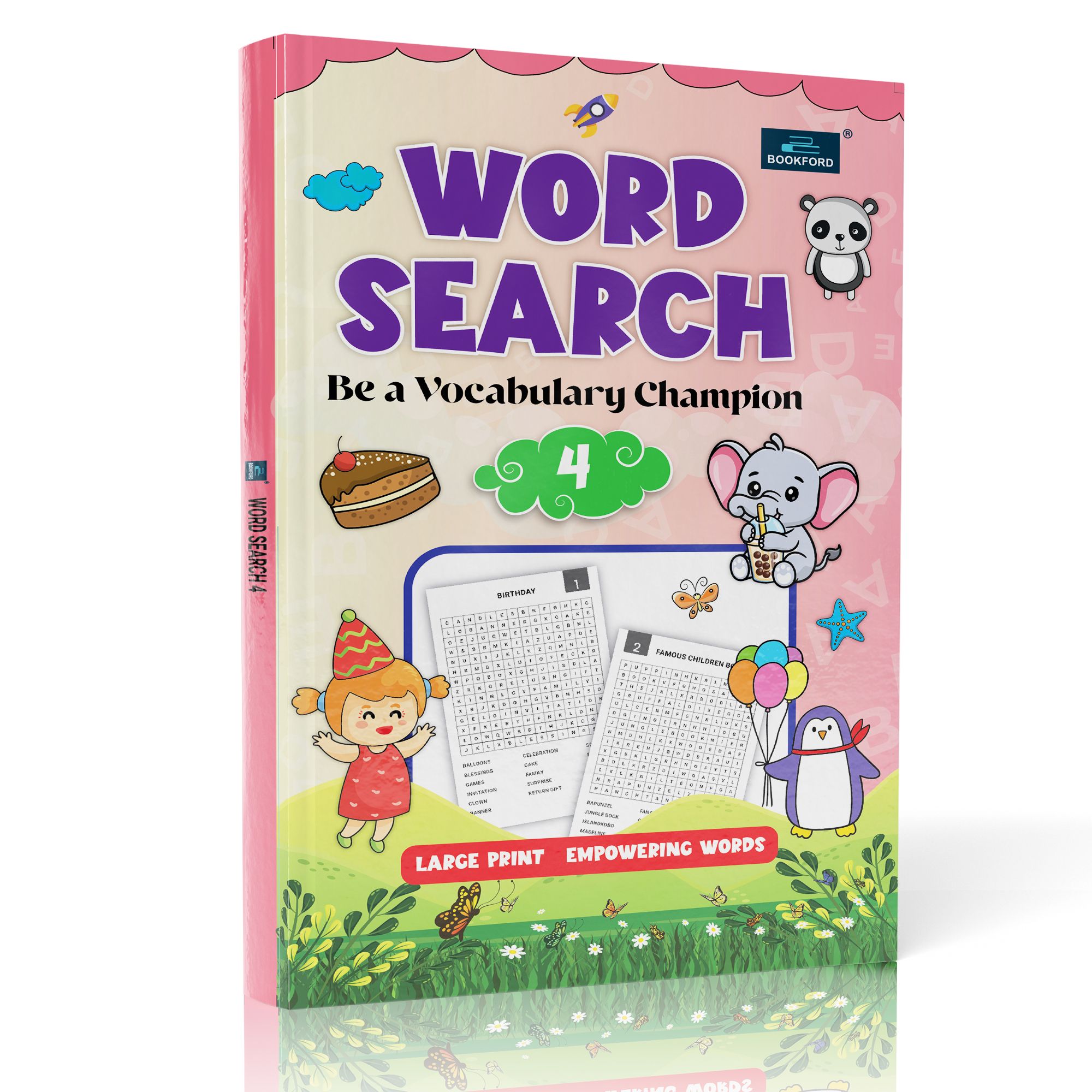 Word Search be a Vocabulary Champion Book-4 for Kids - Booster Activity and Crossword Puzzle Book - Age 3+ Years