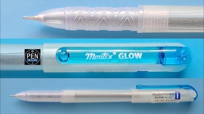 Montex Hyper Glow Ballpoint Pen - Blue(10pcs) 