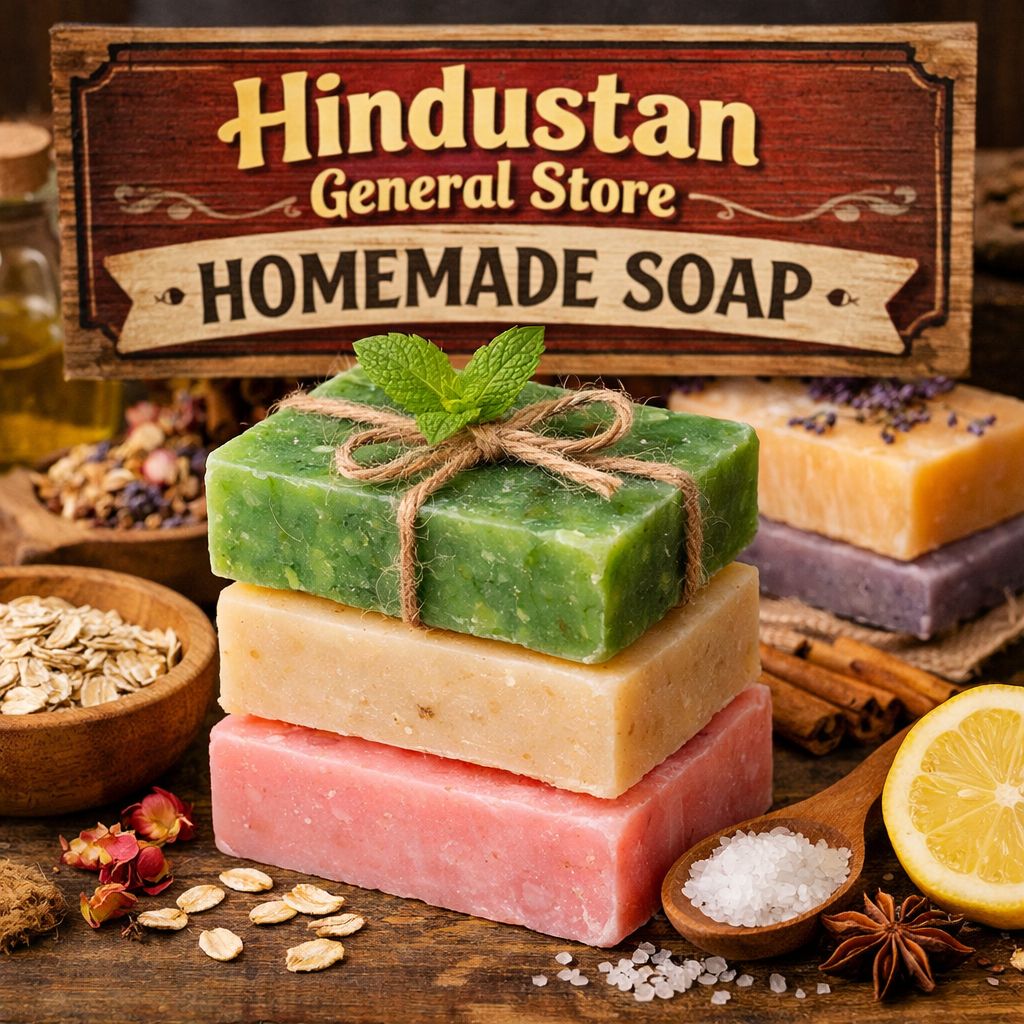Handmade Natural Soap Bars - Hindustan General Store