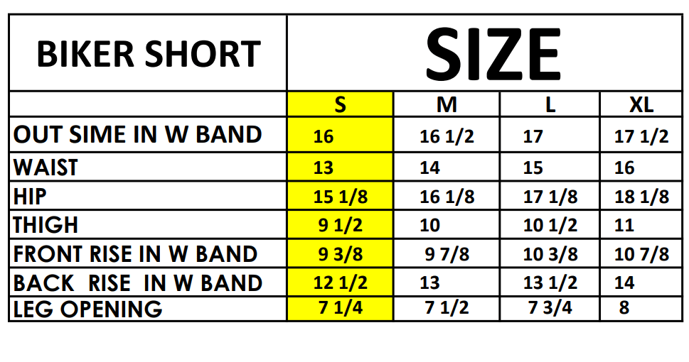 Size Guide