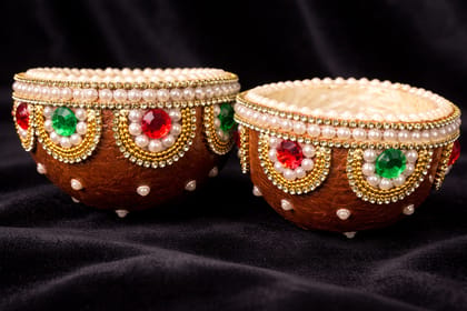 Wedding Ritual Bowl – Handcrafted Decorative Talambralu Chippe Wedding Ritual Bowl – Handcrafted Decorative Talambralu Chippe