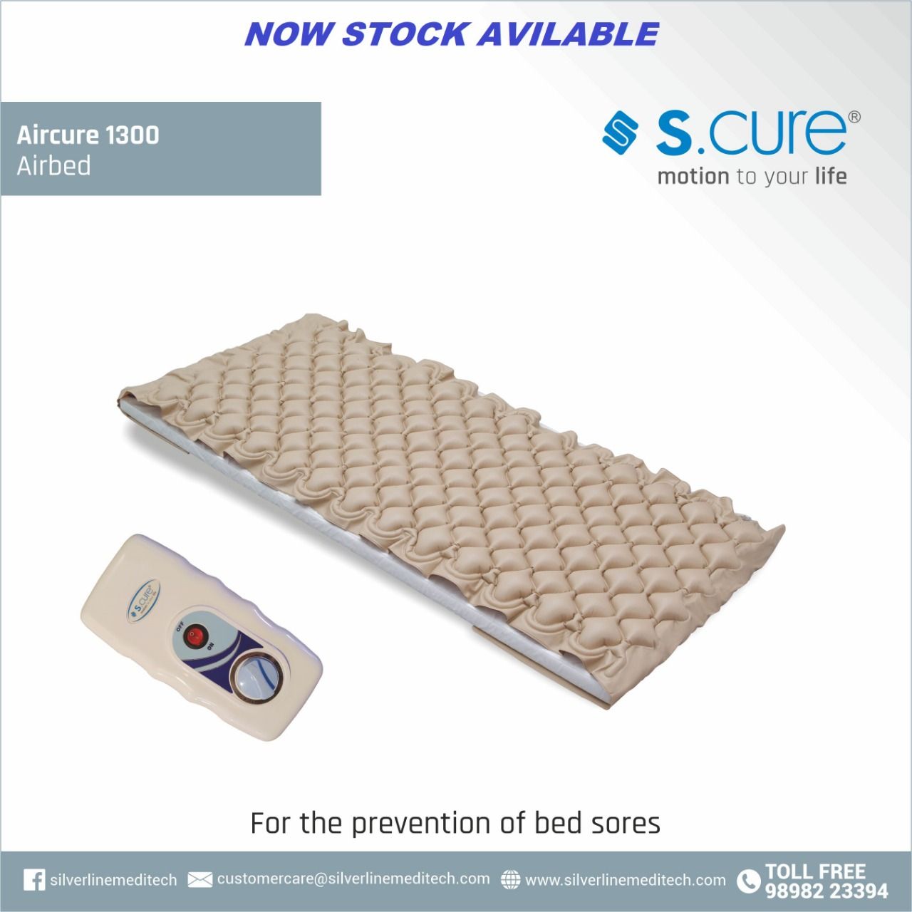 Aircure 1300 Airbed for Prevention of Bed Sores