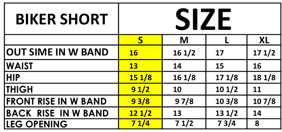 Size Guide
