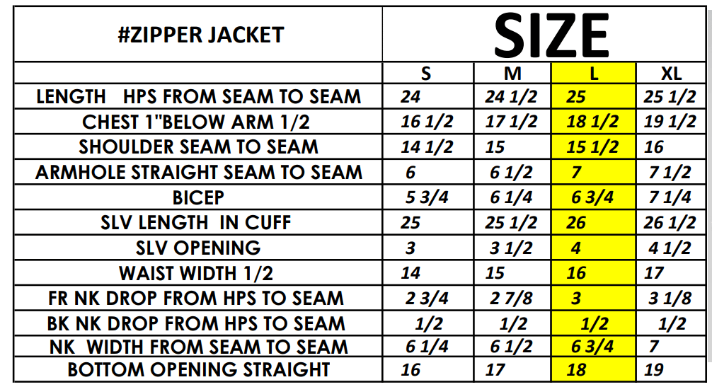 Size Guide