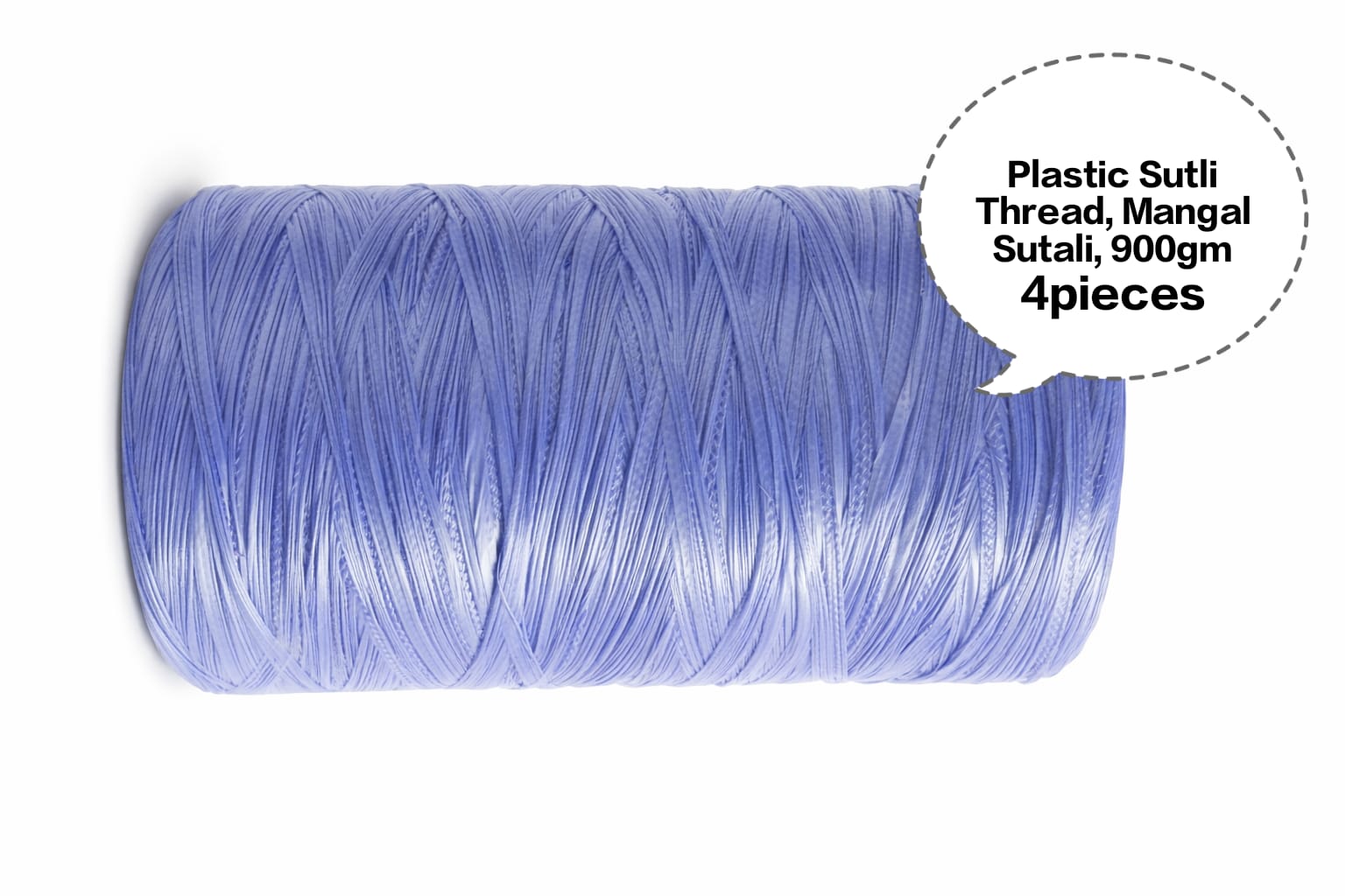 Plastic Sutli Thread, Mangal Sutali, PP Packing Twine, Polypropylene Packing Thread, Plastic Packing Sutli  900gm 4pieces