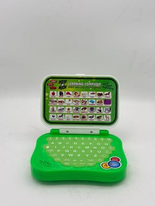 Life Learning Computer for Kids | Educational Toy Laptop with Keyboard, ABC & 123 Learning | Interactive Kids Computer (Green, Age 4+)