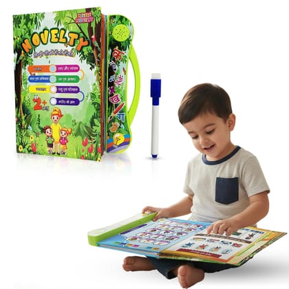 Interactive Hindi Learning Sound Book for Kids | Talking Educational Audio Book with Music & Words | Fun Musical Learning Toy for Toddlers & Preschoolers (Age 2+)