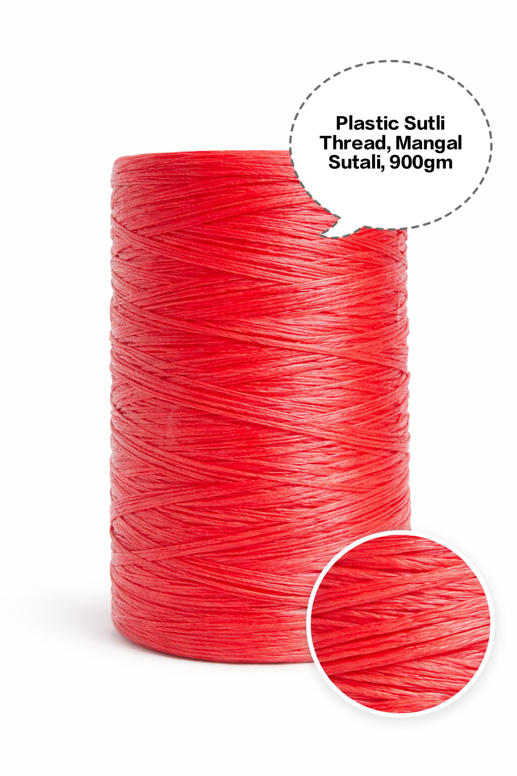 Plastic Sutli Thread, Mangal Sutali, PP Packing Twine, Polypropylene Packing Thread, Plastic Packing Sutli  900gm