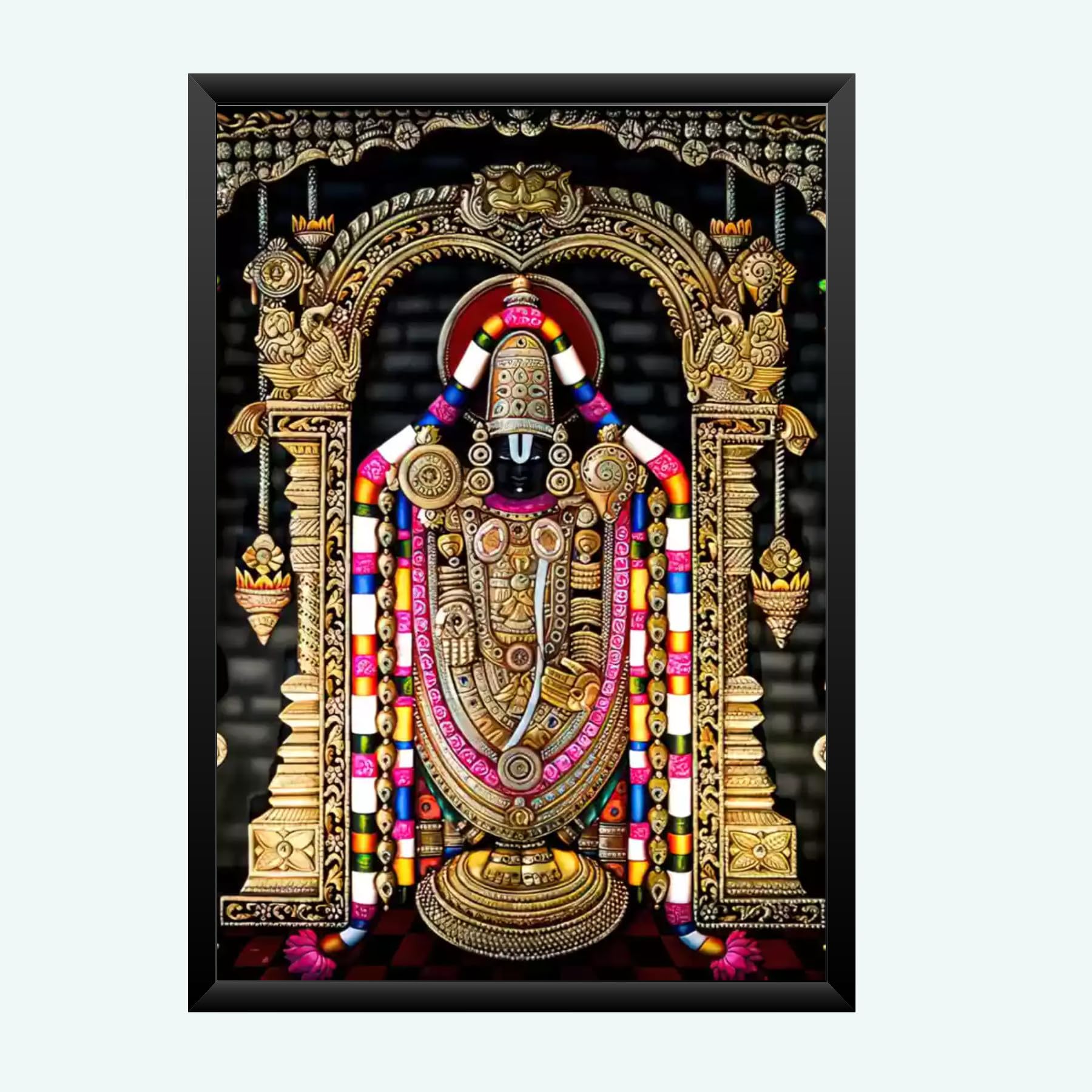 NOKKES tirupati blalaji Venkateswara tirupati blalaji Photo Frames Religious Photo frame 5X7 Inch Photo Frame_AQW26