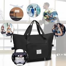  Lightweight Waterproof Foldable Travel Duffel Bag Weekender Overnight Bag Shoulder Bag with Dry and Wet Pocket Gym Tote Bag, 