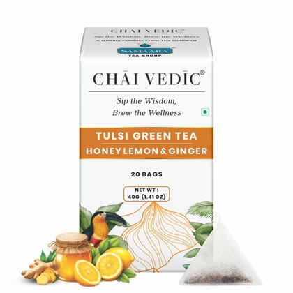 Chai Vedic | Honey Lemon Ginger | Green Tea | Tea Bags | Tea Powder