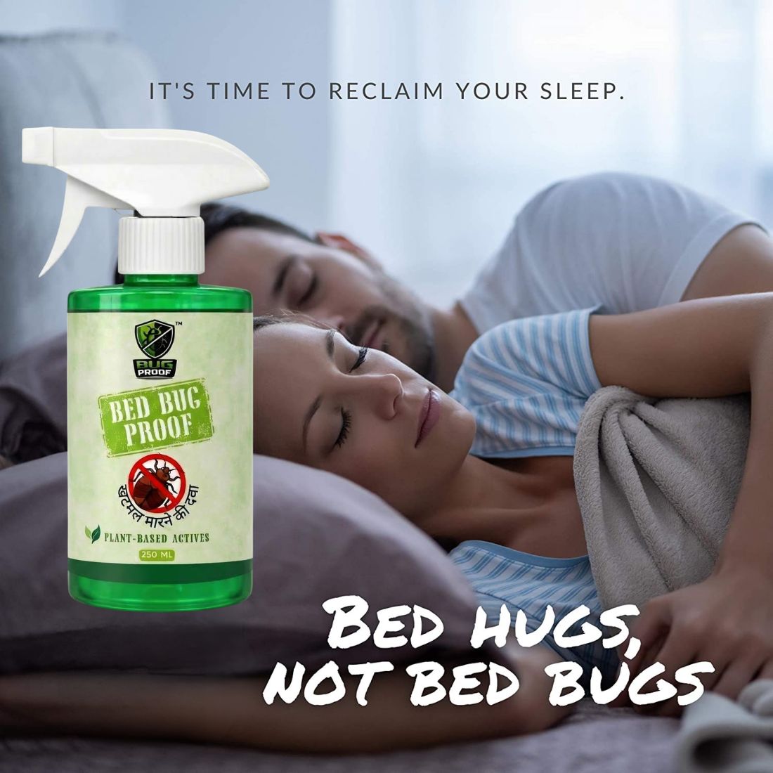 BUGPROOF Herbal Bed Bug Killer Spray 250ML | Dimak Marne Ka Spray (Pack Of 1)