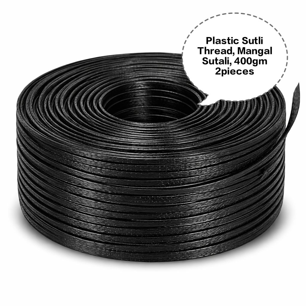 Plastic Sutli Thread, Mangal Sutali, PP Packing Twine, Polypropylene Packing Thread, Plastic Packing Sutli 400gm 2pieces
