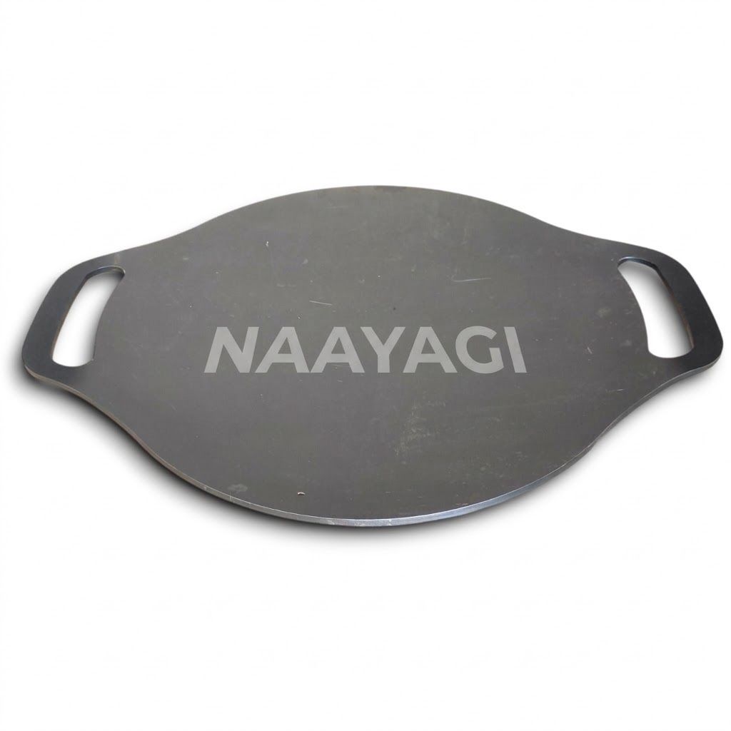 NAAYAGI - PURE IRON DOSA, ROTI TAWA - CONCAVE, 12 INCH, STRONGER 2.5 KG, 4 TO 5 MM THICK
