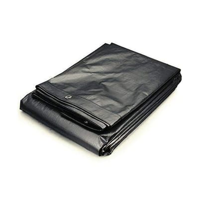 Heavy Duty Waterproof Black Tarpaulin Sheet for Outdoor Protection